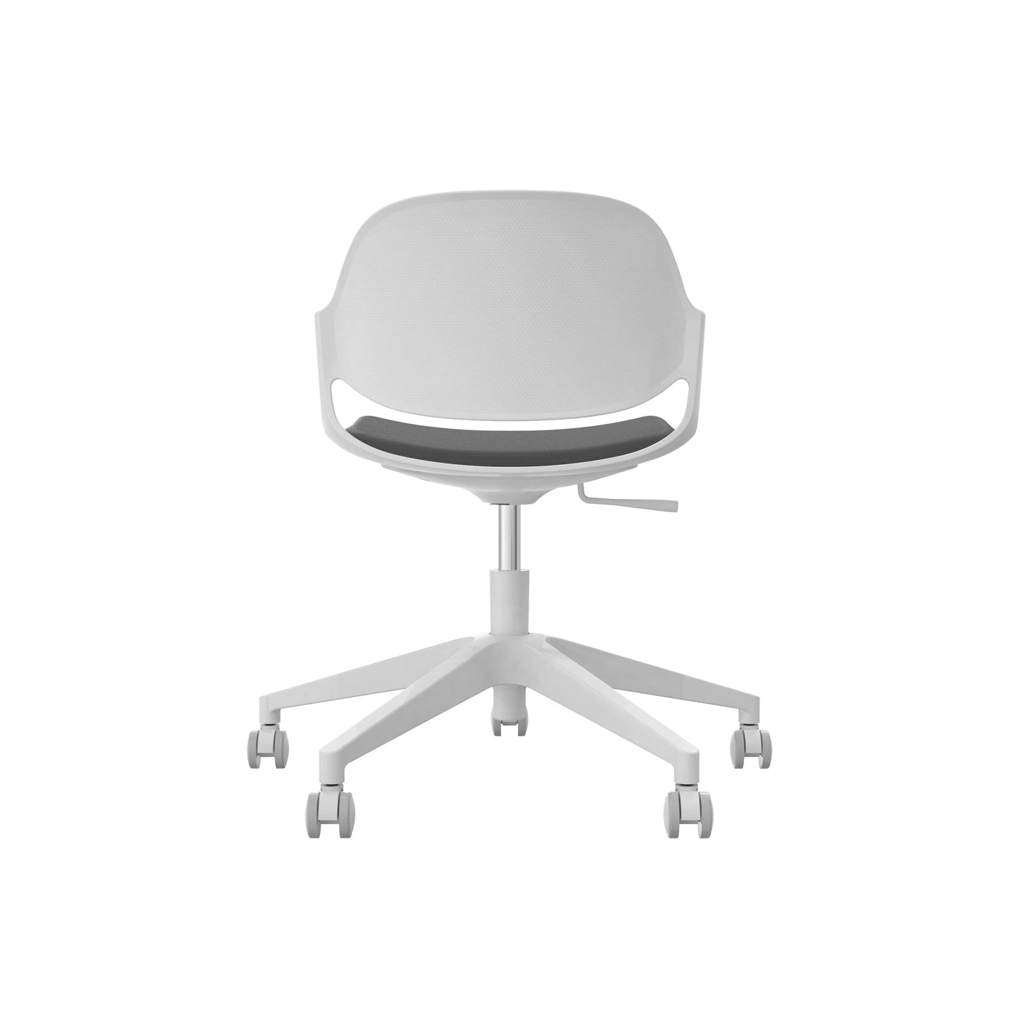 Minimalist Modern Office Chair, Visitor Chair - White frame