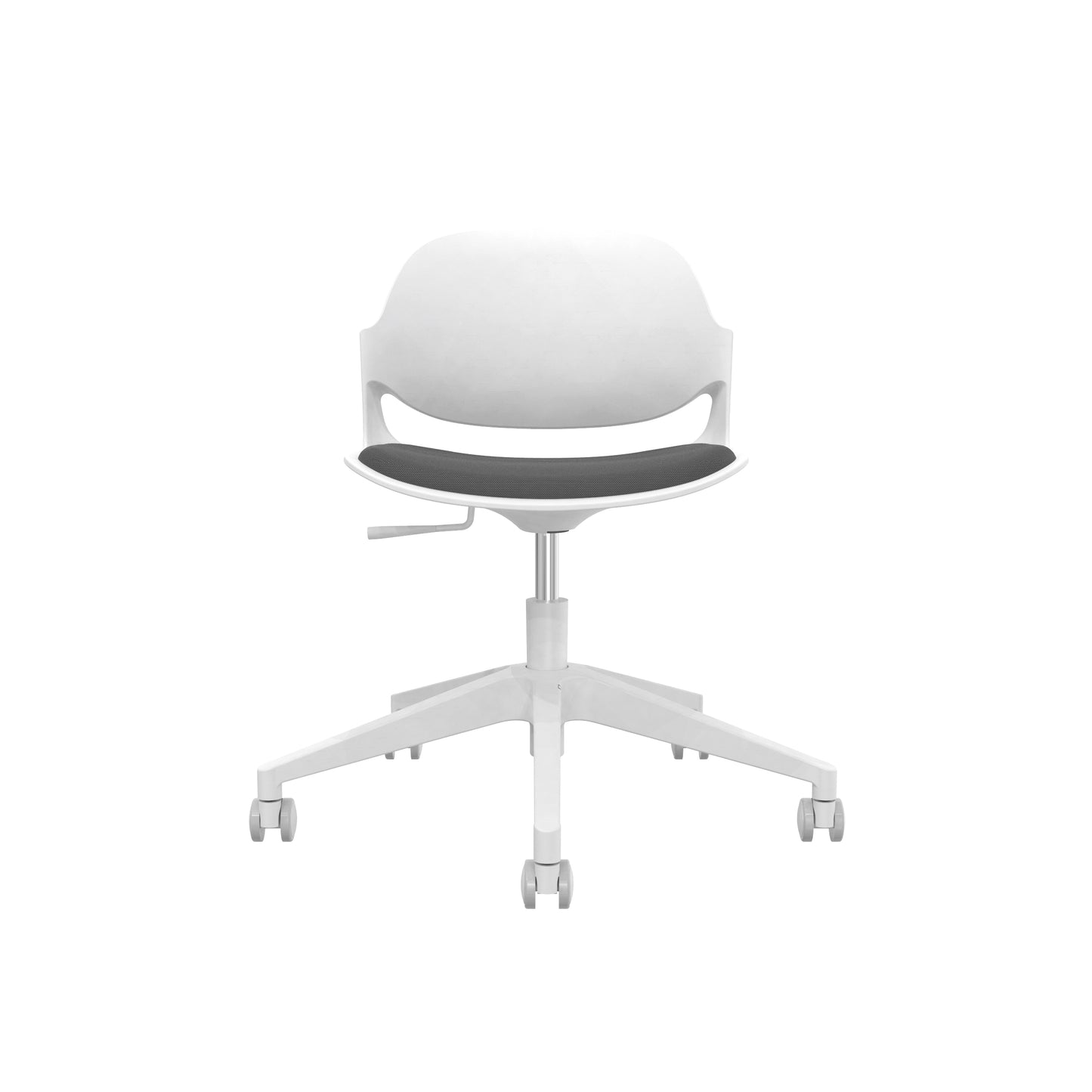 Minimalist Modern Office Chair, Visitor Chair - White frame