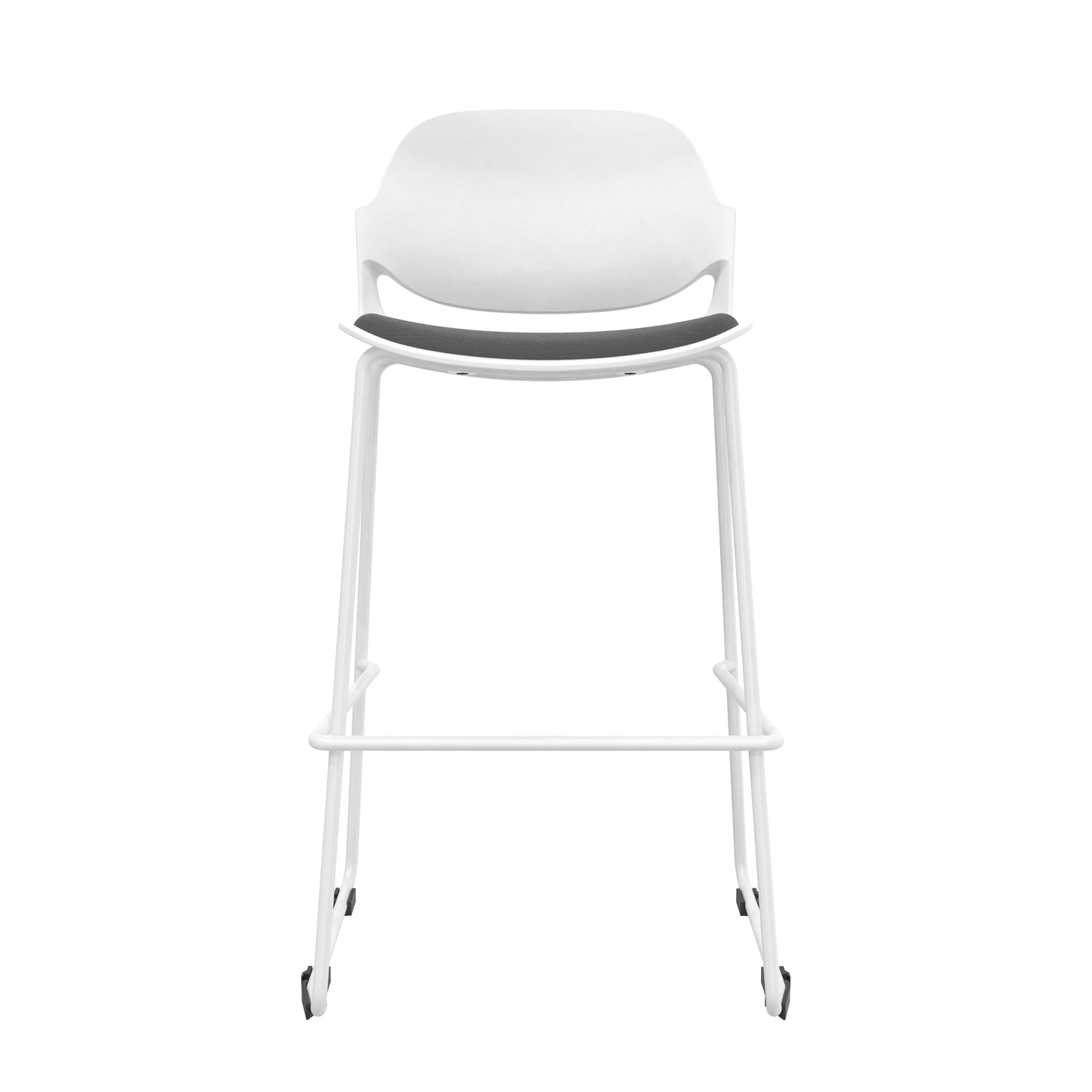 Minimalist Modern Office Chair, Visitor Chair - White frame