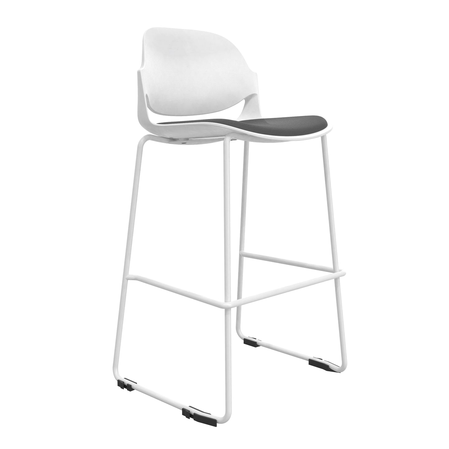 Minimalist Modern Office Chair, Visitor Chair - White frame