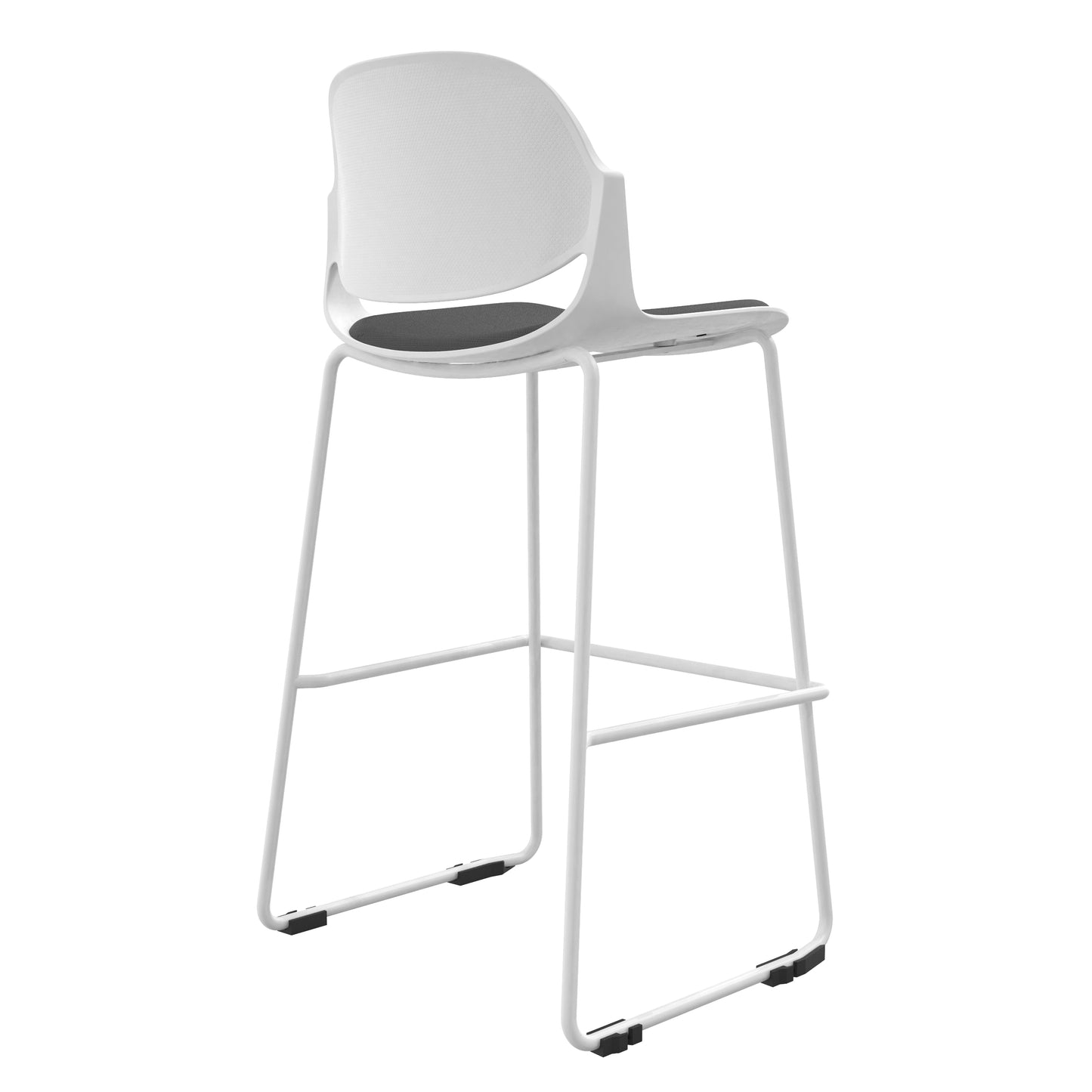 Minimalist Modern Office Chair, Visitor Chair - White frame