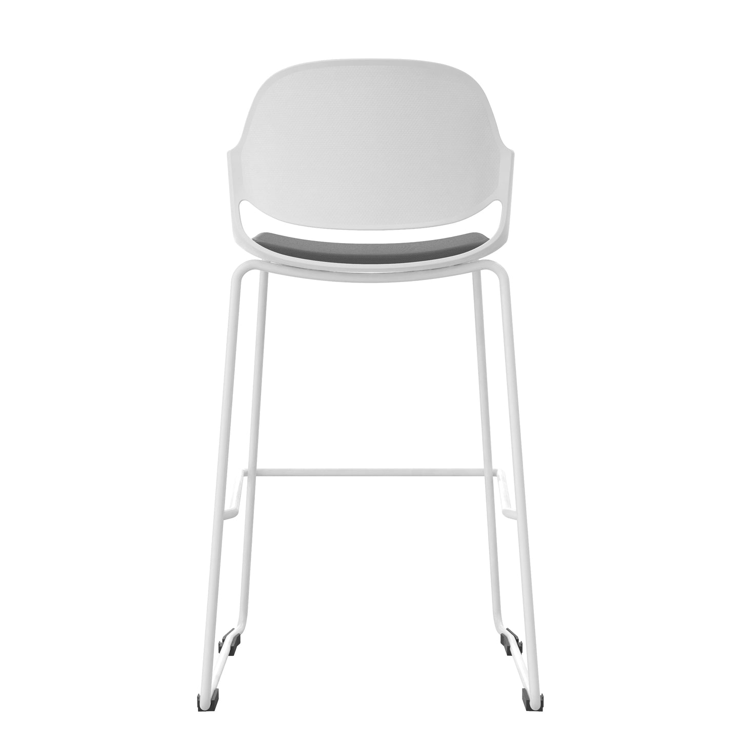 Minimalist Modern Office Chair, Visitor Chair - White frame