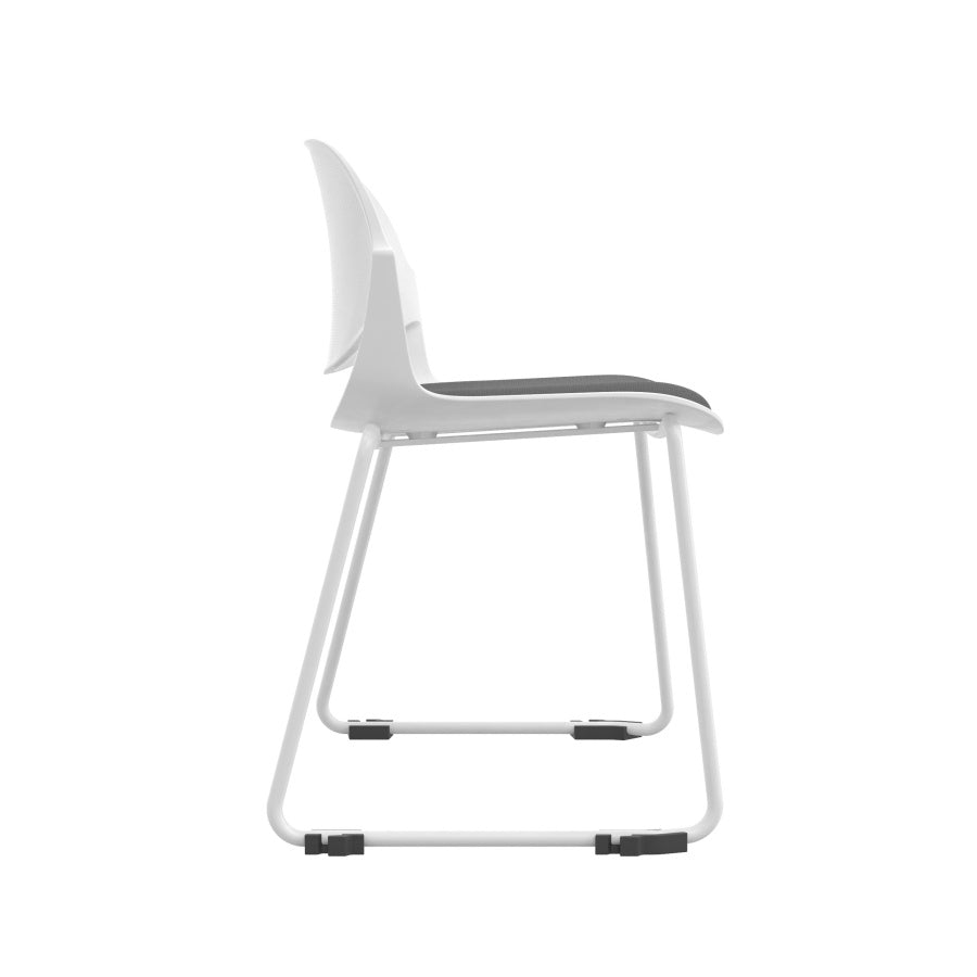 Minimalist Modern Office Chair, Visitor Chair - White frame