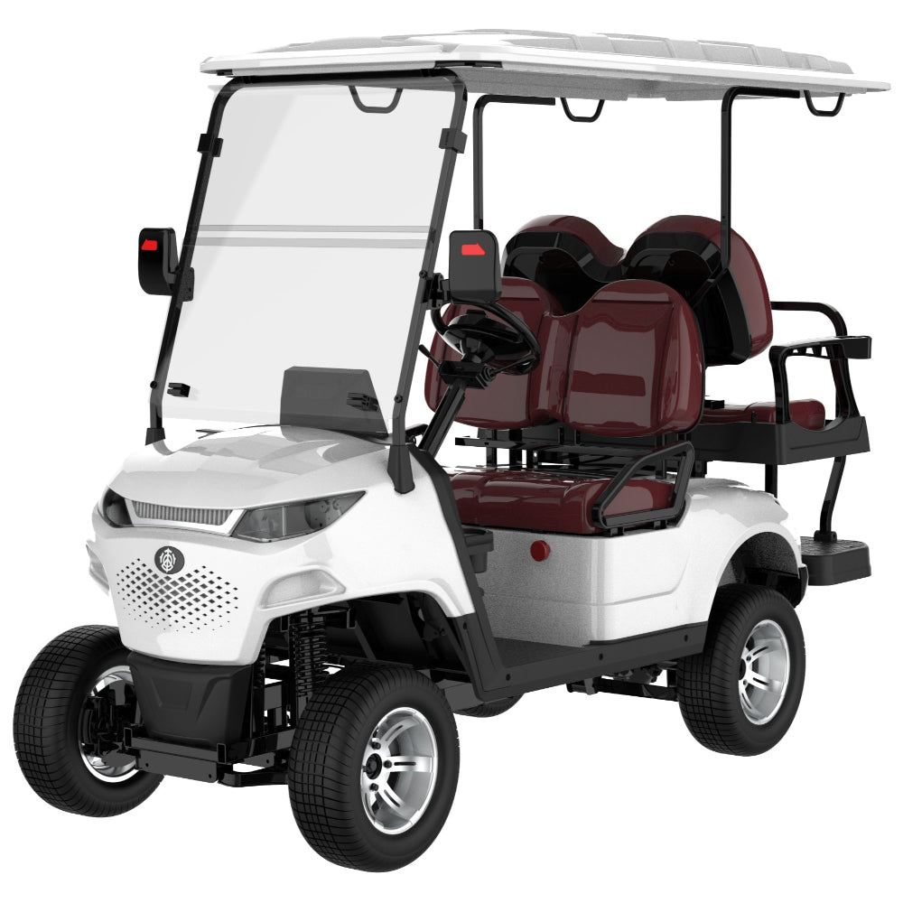 MXV2+2 Electric Golf Cart  48V/350A , range 80 Km (Pink)