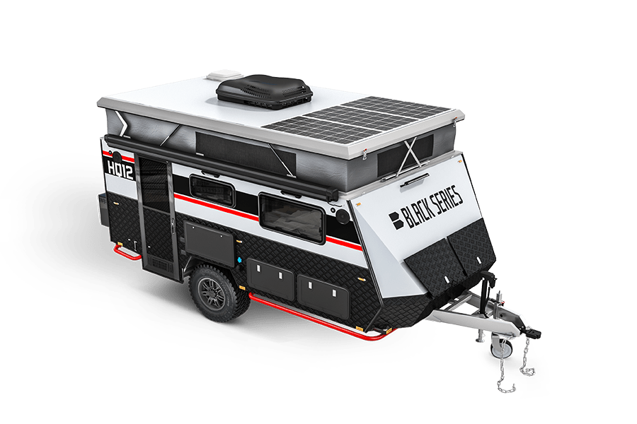 COOLBABY Black Series HQ12 12FT OFFROAD TRAVEL TRAILER WITH LUXURY FEATURES RV Camper - COOL BABY