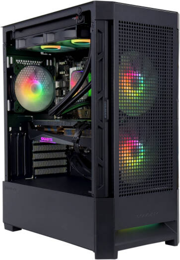 High-End Gaming PC: AMD Ryzen 7 5700X3D, RTX 4060 Ti, 32GB RAM, 500GB SSD + 1TB HDD - COOLBABY