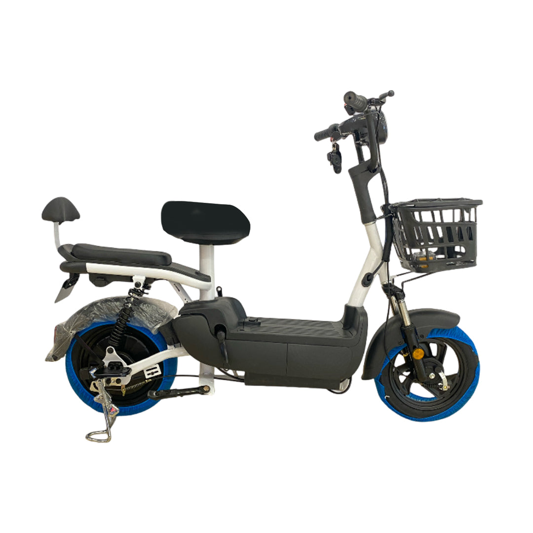 Megawheels Jazz Electric Moped Scooter 48V with Pedal Assist, Remote Alarm - COOLBABY