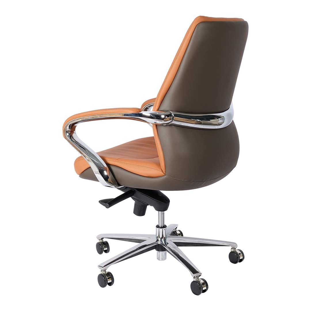 COOLBABY High-Back Ergonomic Office Chair 2302-B with Adjustable Height, Premium PU Leather & Padded Armrests - COOLBABY