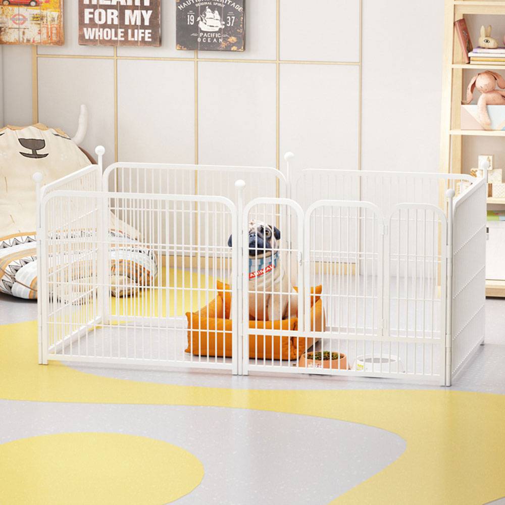 COOLBABY Dog Playpen Foldable 6 Panels Dog Pen 24" Height Pet Enclosure Dog Fence Outdoor - COOL BABY