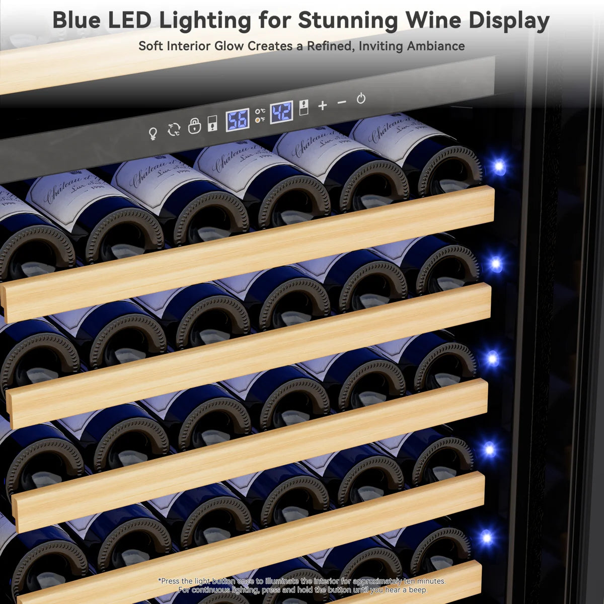 24-Inch Tall Dual Zone Wine Refrigerator -- 154-Bottle Cooler for Built-In or Freestanding Use