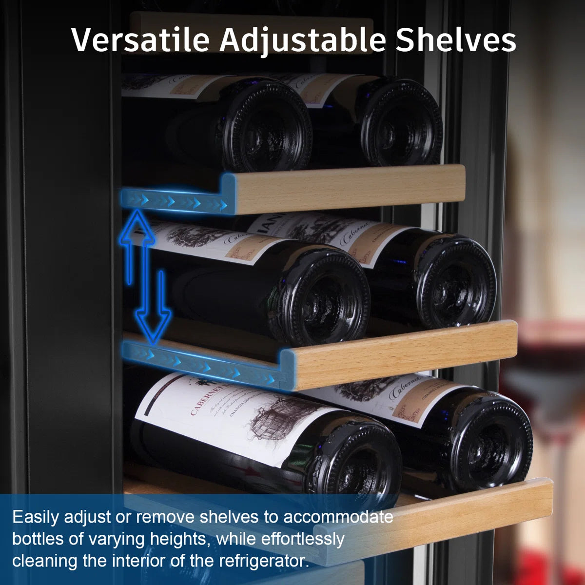24 in. Dual Zone Beverage & Wine Refrigerator Holds 20 Bottles and 60 Cans Freestanding or Built-In Cooler