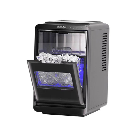 Countertop Ice Maker, Crescent-Shaped Ice, 12kg per 24 Hours, 1.8L Tank, Quick Ice in 13 Minutes, 32dB Low Noise