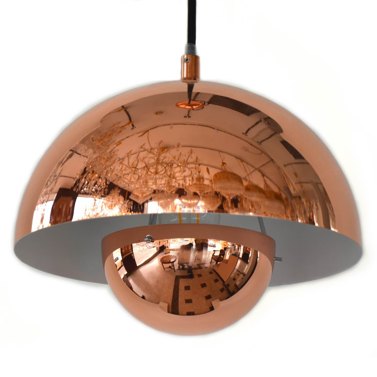 Modern Ginto Pendant Light Dia250 - Rose Gold