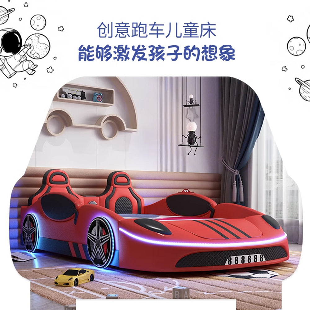 COOLBABY ZLJ1133 Children's Bed Boys Bed Car Style Single Bed