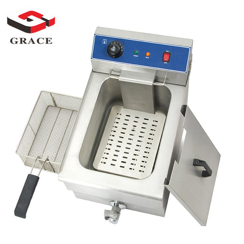 15L Commercial Potato Chips Fryer Machine With Front Drain - COOLBABY