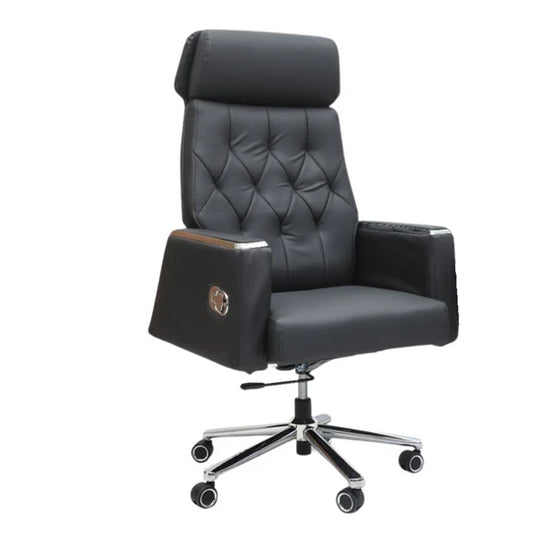 High Back PU Leather Chair, Office Chair Capacity Up To 120KG - COOLBABY