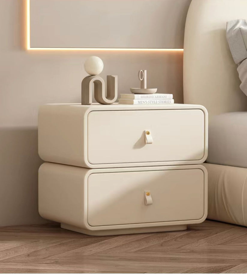 Bedside Table with Two Drawers, Nightstand for Bedroom 50H*45W*40D cm - COOLBABY