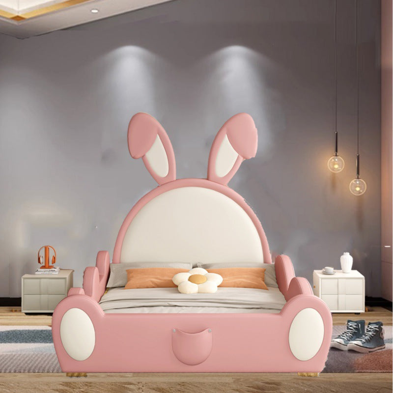 COOLBABY ZLJ1122 Children's Bed Girls Princess Bed Cartoon Rabbit Bed - COOLBABY