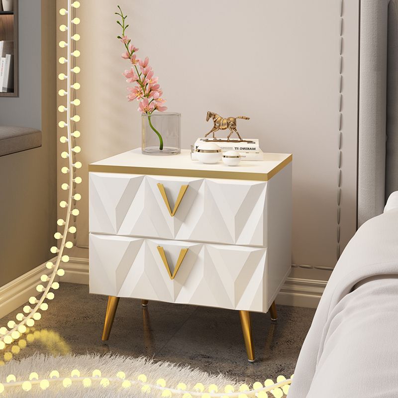 Light Bedside Table with Nordic net ins, Bedside Table with Storage Drawers - COOLBABY