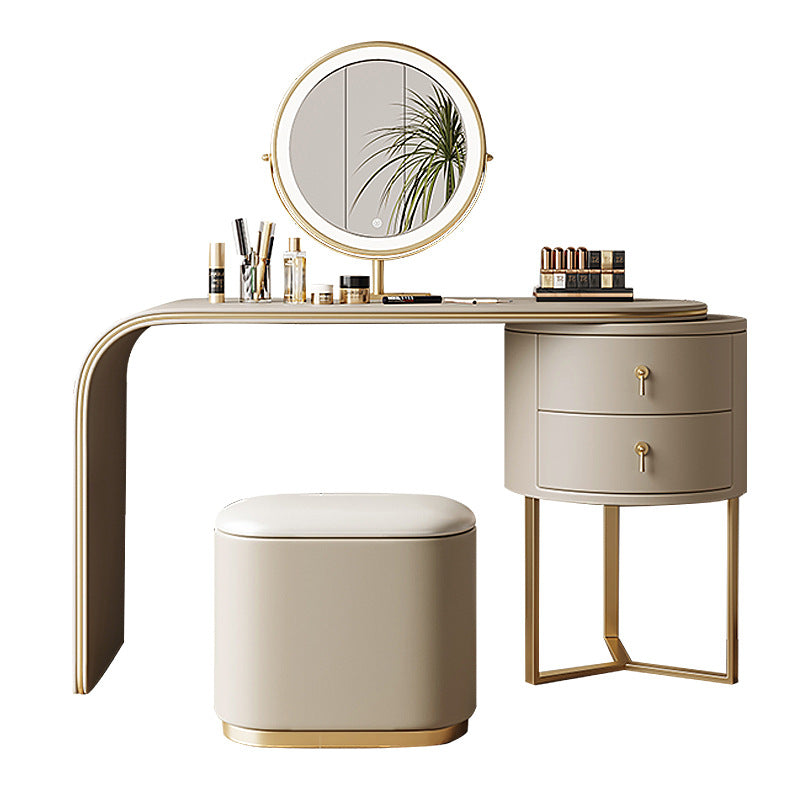 COOLBABY Minimalist cream style dressing table Bedroom modern simple light luxury makeup table network red style makeup table