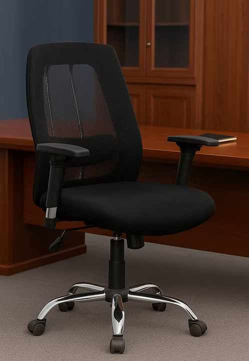 Ergonomic Mesh Office Chair with Lumbar Support & Adjustable Armrests