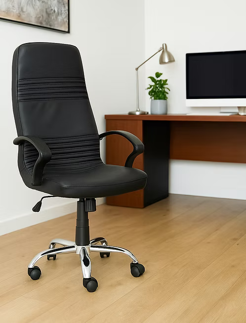 Ergonomic Executive Office Chair with Steel Frame & High-Density Foam