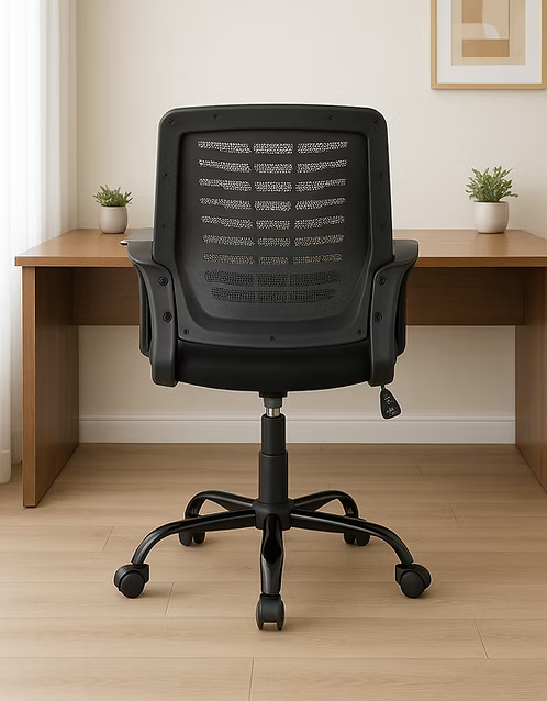 Ergonomic Mesh Office Chair with High-Density Foam Seat | Fixed Armrest Chair