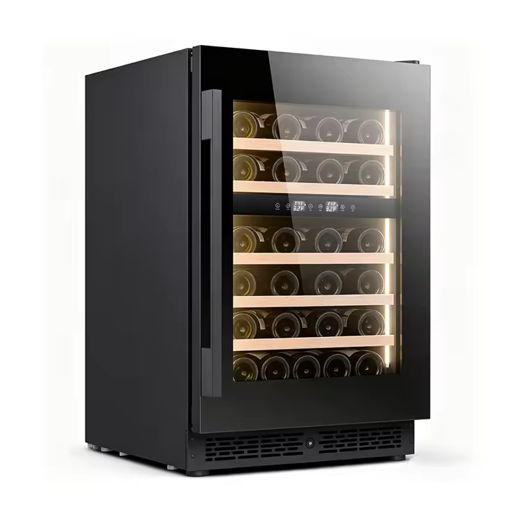 24 inch Wine Cooler, 41 Bottle Dual Zone Built-in or Freestanding