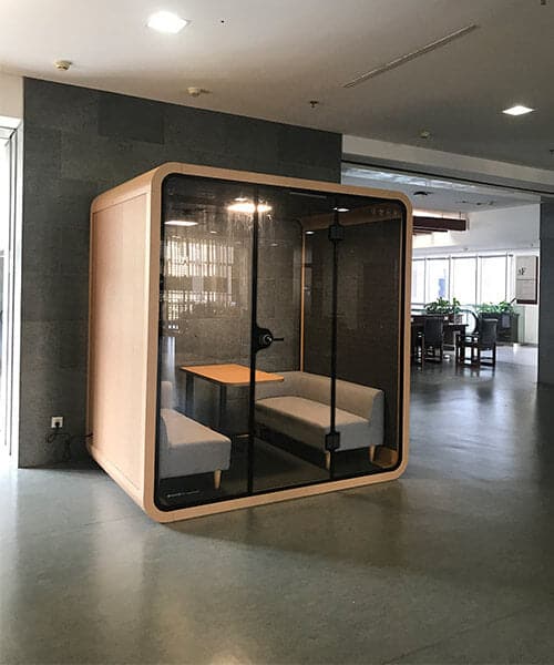 Quartet Silence Booth, 4 Person Silence Pod, Office Soundproof Booth - COOLBABY