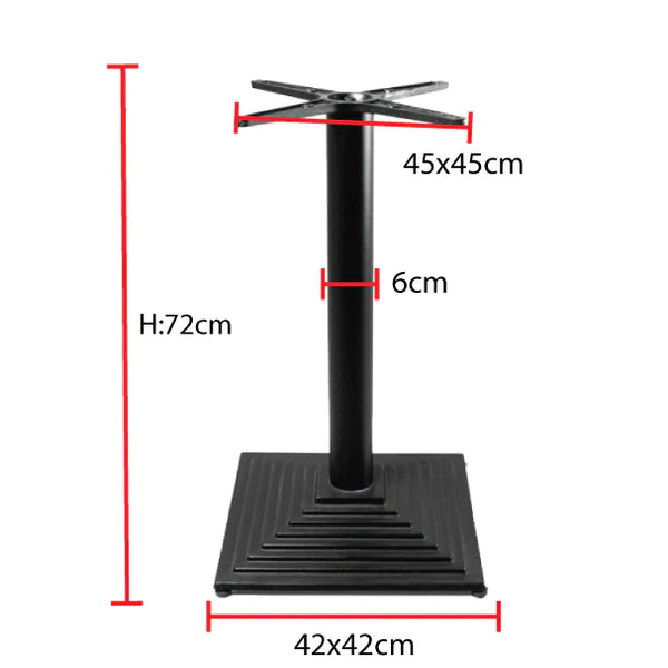Jilphar Furniture Restaurant Table Base with Square Column JP3028 - COOLBABY