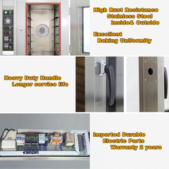 gas convection, oven 5 trays - digital board - COOLBABY