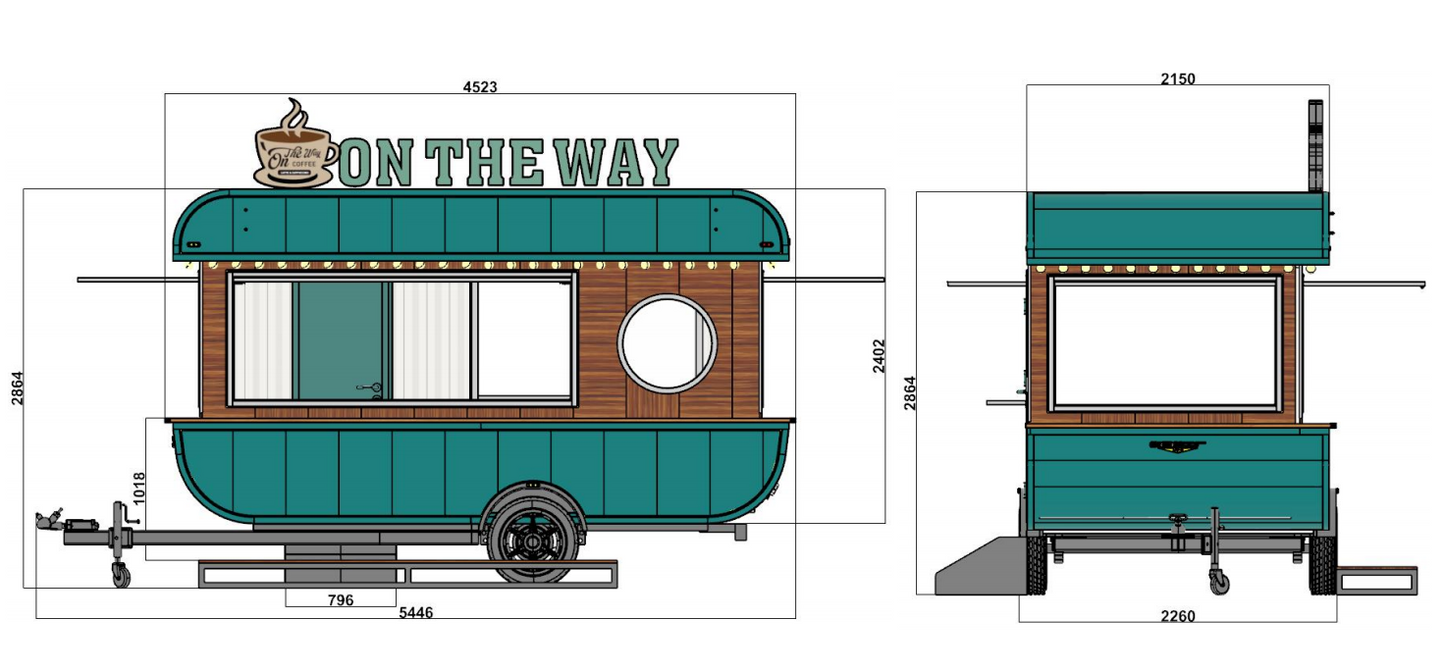 Small Electric Food Truck Moving Snack Restaurant Street Popular Food Trailer & Ice Cream Truck Mobile Food Cart Can Be Customized