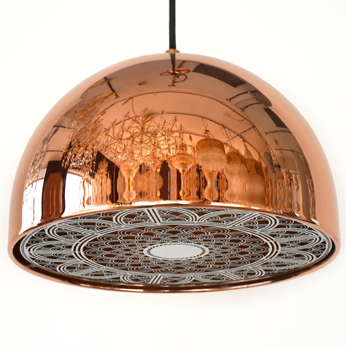 Pendant Light Bowl Dia280 - Rose Gold