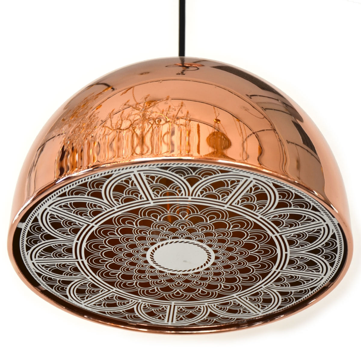 Pendant Light Bowl Dia280 - Rose Gold