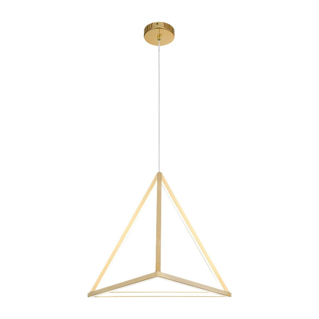 Modern Hanging Light Futuristic LED Geometric - Gold