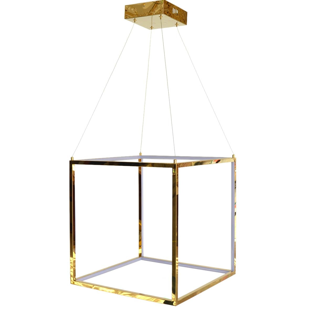 Modern Hanging Light Futuristic LED Geometric - Gold