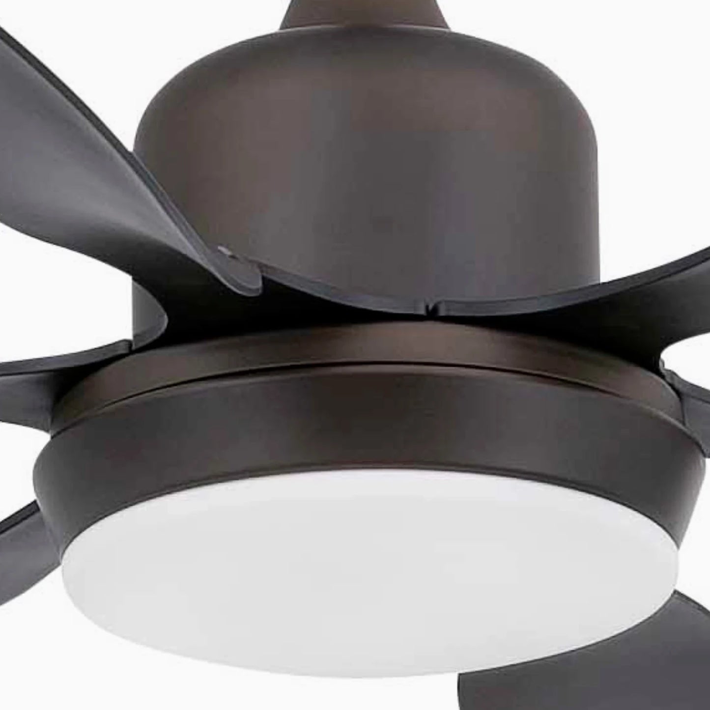 Dark Brown Ceiling Fan Ø 168CM Light Integrated And Remote Control Included