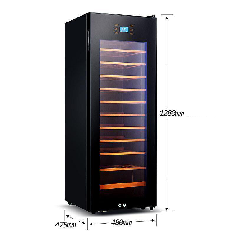 Wine Cabinet,Intelligent Constant-Temperature Tea, Beverage and Dry Doods Refrigerated Glass Display Cabinet