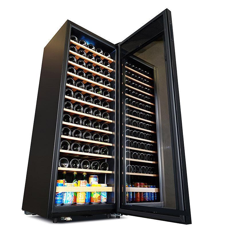 Wine Cabinet,Intelligent Constant-Temperature Tea, Beverage and Dry Doods Refrigerated Glass Display Cabinet
