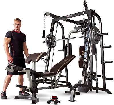 COOLBABY MD-9010G Smith Machine/Cage System with Ultra-Glide Bearings - Compact and Heavy-Duty - COOLBABY