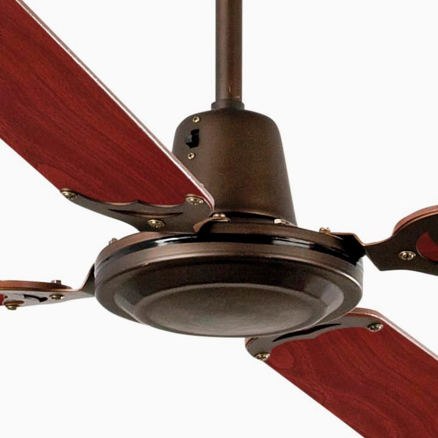 Brown/Mahogany Ceiling Fan With Wall Control Included