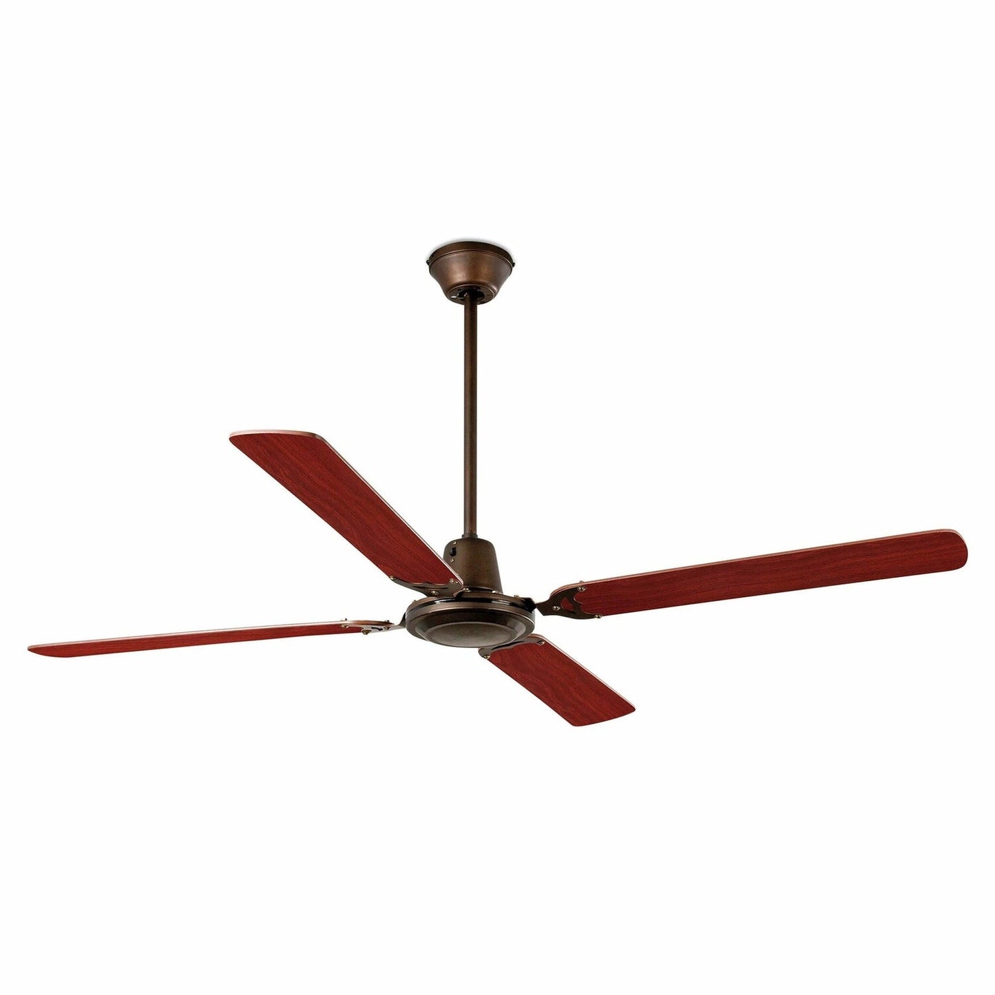 Brown/Mahogany Ceiling Fan With Wall Control Included