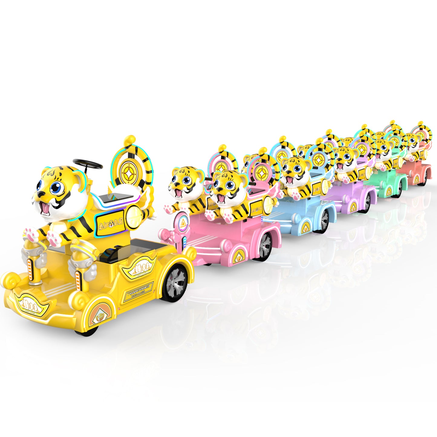 Entertainment Device Amusement Park Facilities Kiddie Ride On Car Kids Small Sightseeing Tourist Electric Train - COOLBABY