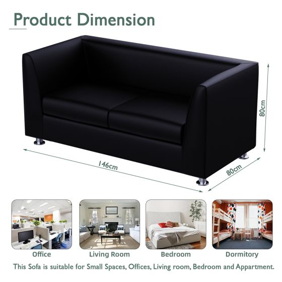 Seater PU Sofa, Elegant Sofa with Matt Finish Idea For Office And Home - COOLBABY