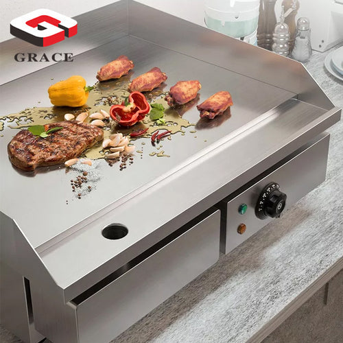 Commercial Electric Tabletop Flat Griddle Machine - COOLBABY