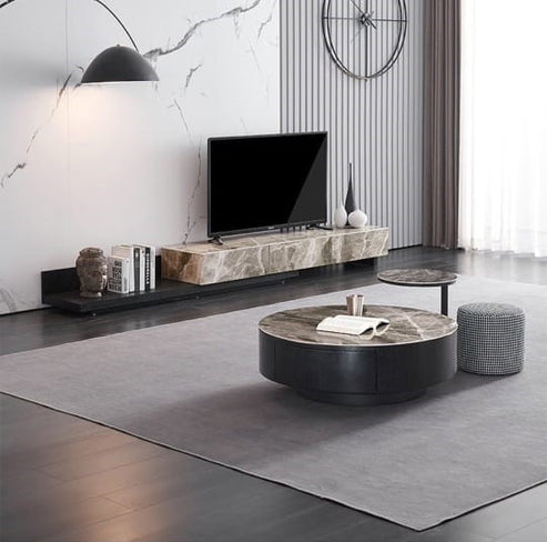 Modern Living room Table Set, TV Stand and Coffee Table. - COOLBABY