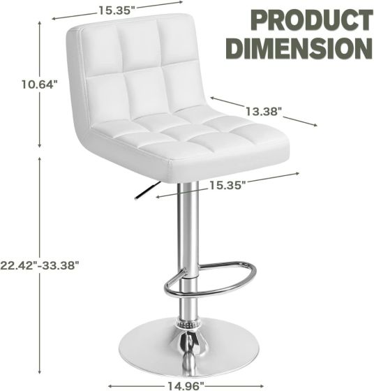 Bar Stool - Configurable Chair, PU leather Chair - COOLBABY