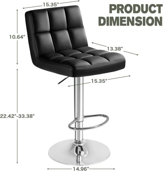 Bar Stool - Configurable Chair, PU leather Chair - COOLBABY