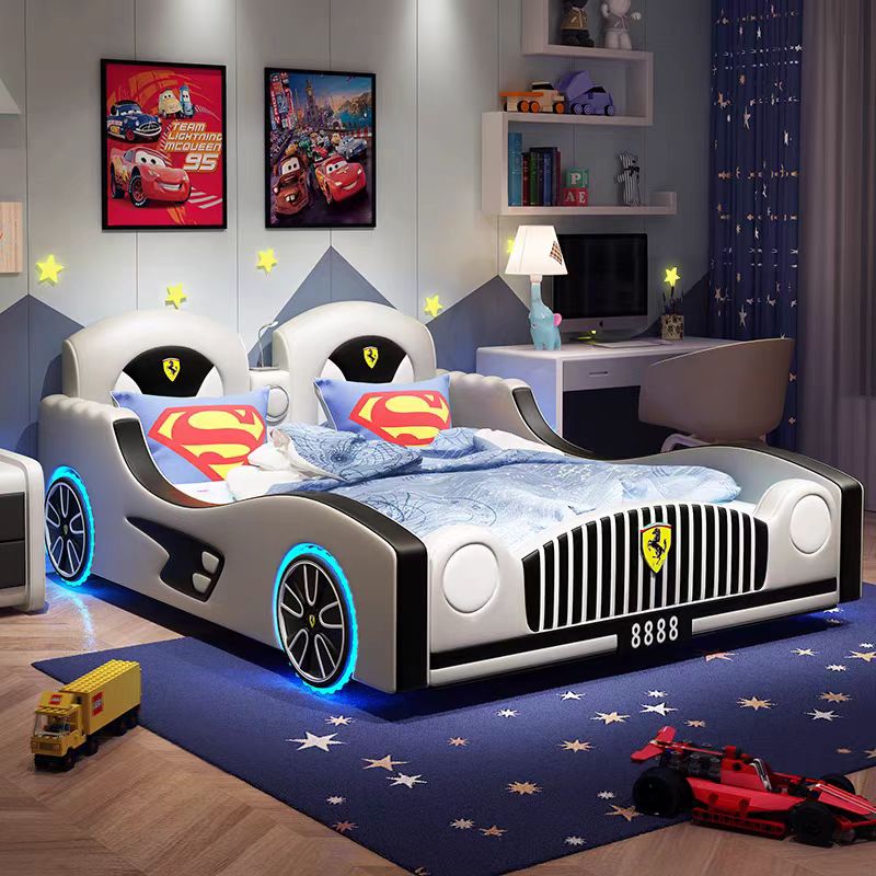 COOLBABY ZLJ1126 Children's Bed Boys Bed Car Style Single Bed