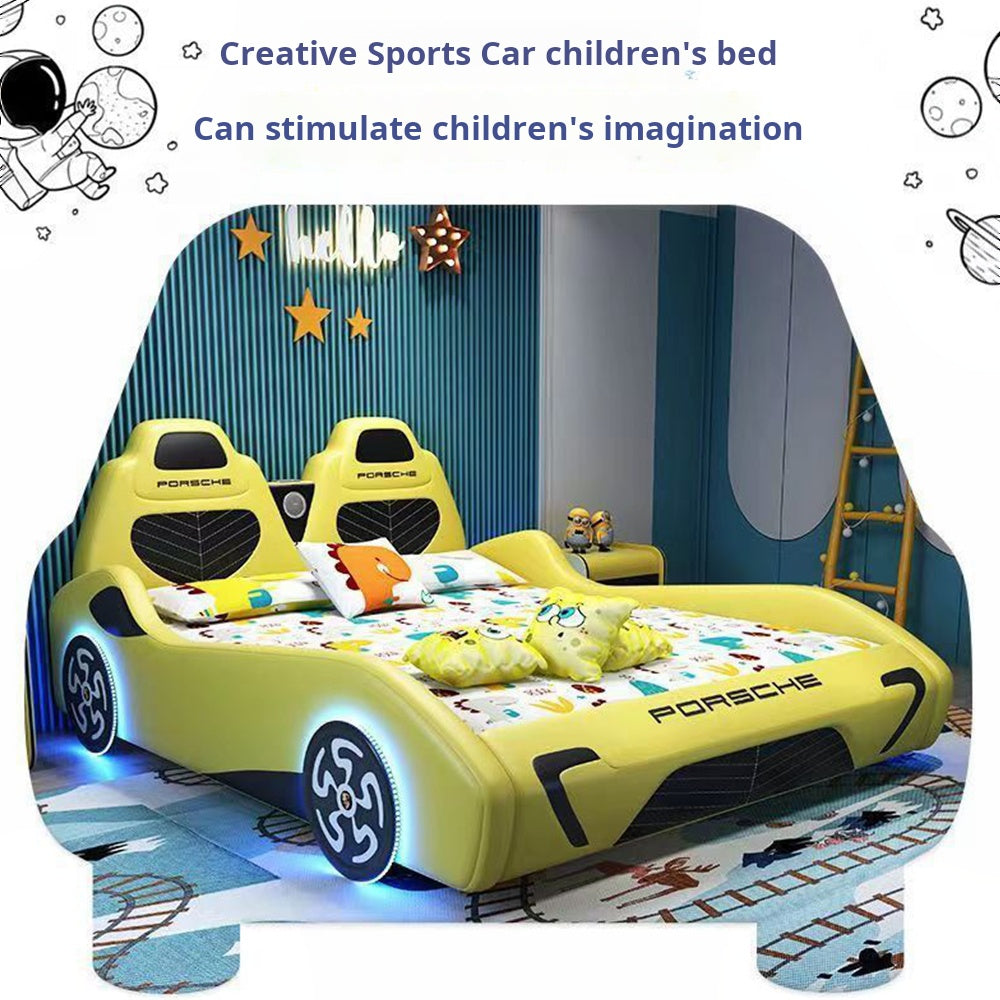 COOLBABY ZLJ1131 Children's Bed Boys Bed Car Style Single Bed